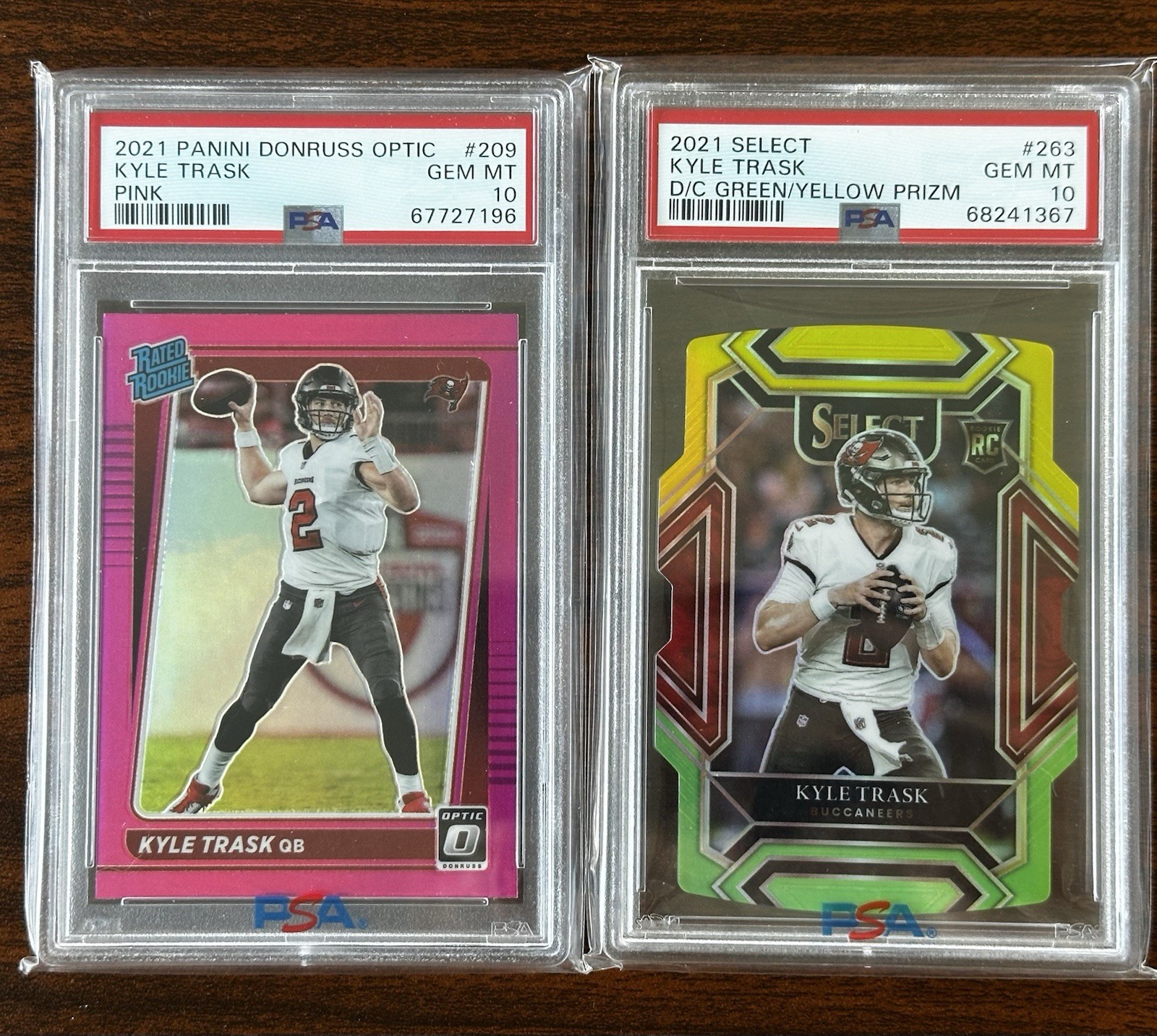 Kyle Trask Panini Donruss Optic #209 Pink