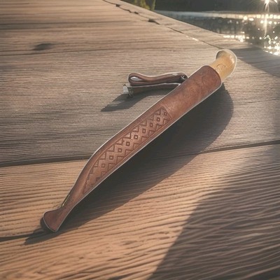 VTG Rapala J. Marttiini Finland 6 1/2  Blade Fish Filet Knife w/Leather Sheath