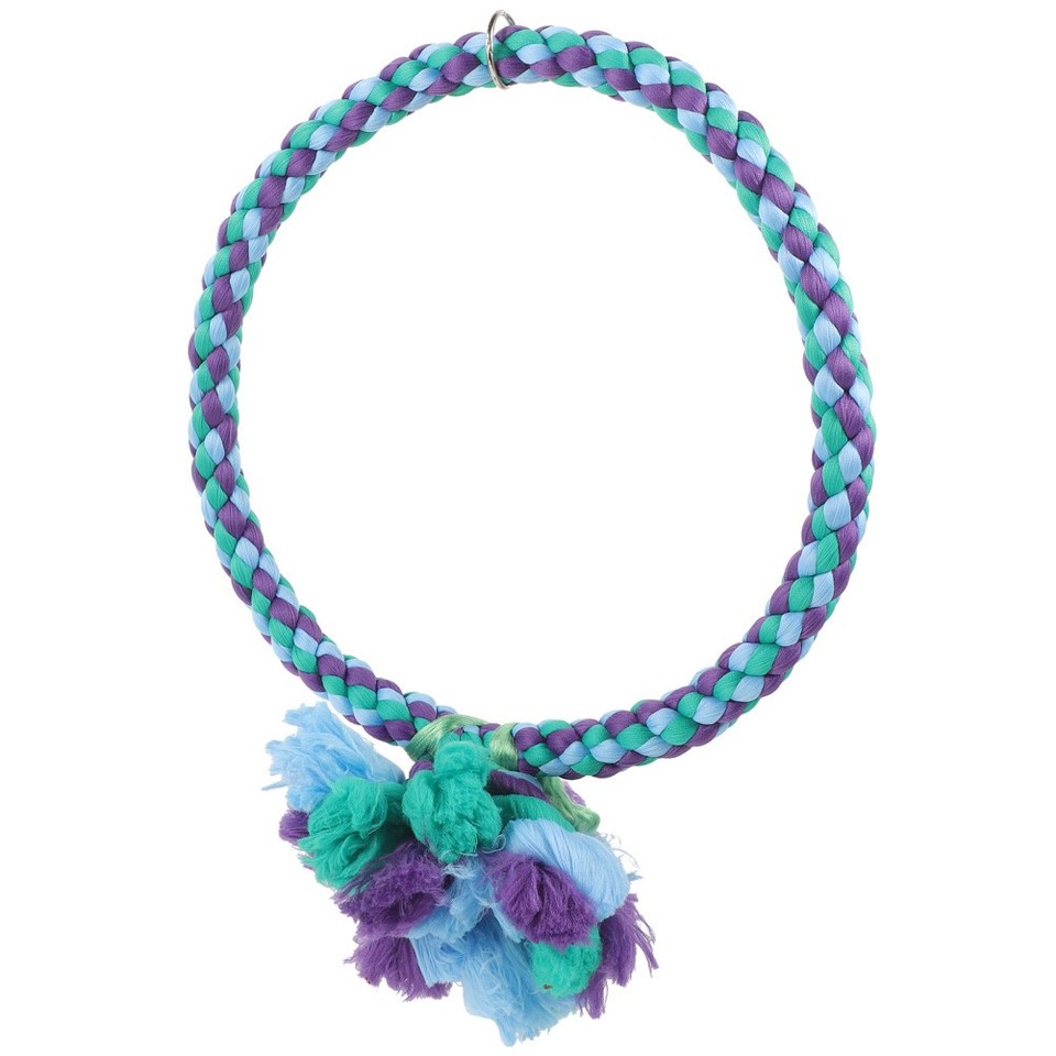 Colorful Cotton Rope Bird Swing Parrot Stand Bite Resistant Pet ...