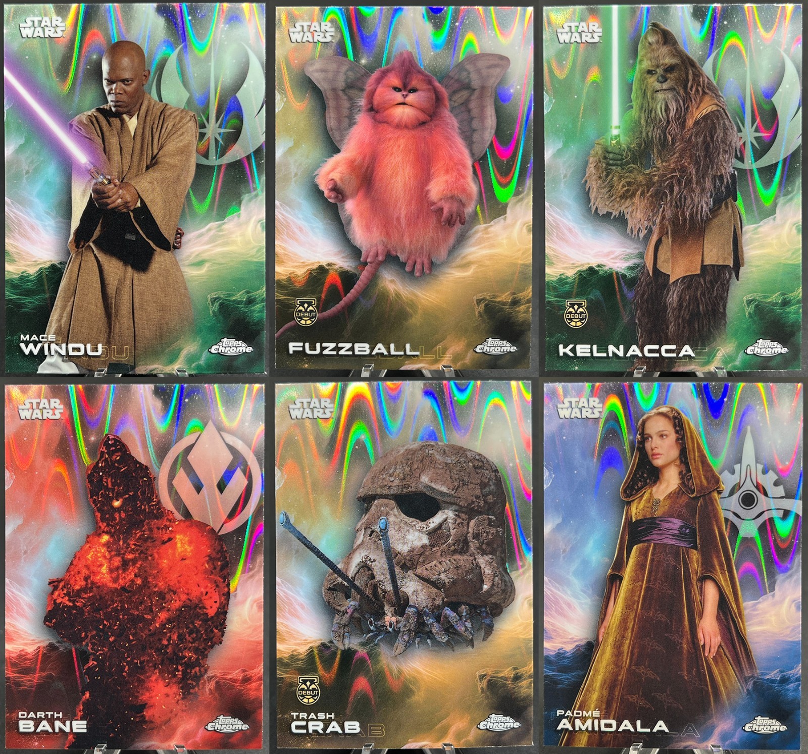 2025 Topps Chrome Star Wars ✨ Base Raywave Refractors - YOU PICK - *READ*