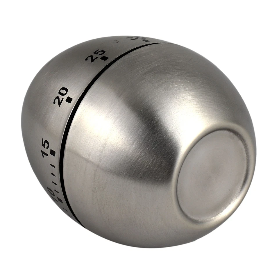 Divertente timer per le uova contaminuti per la cucina originale argento d'uovo - Immagine 3 di 4