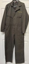Vintage Dickies Coveralls Mens 44 Medium Green Mechanic Workwear Uninsulated