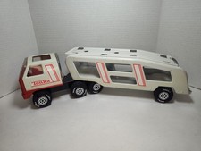 Vintage 1978 Tonka Truck Car Carrier Hauler Semi Truck Transporter Pressed Steel