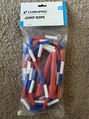 Champro Red White & Blue Plastic Jump Rope 9' Brand New