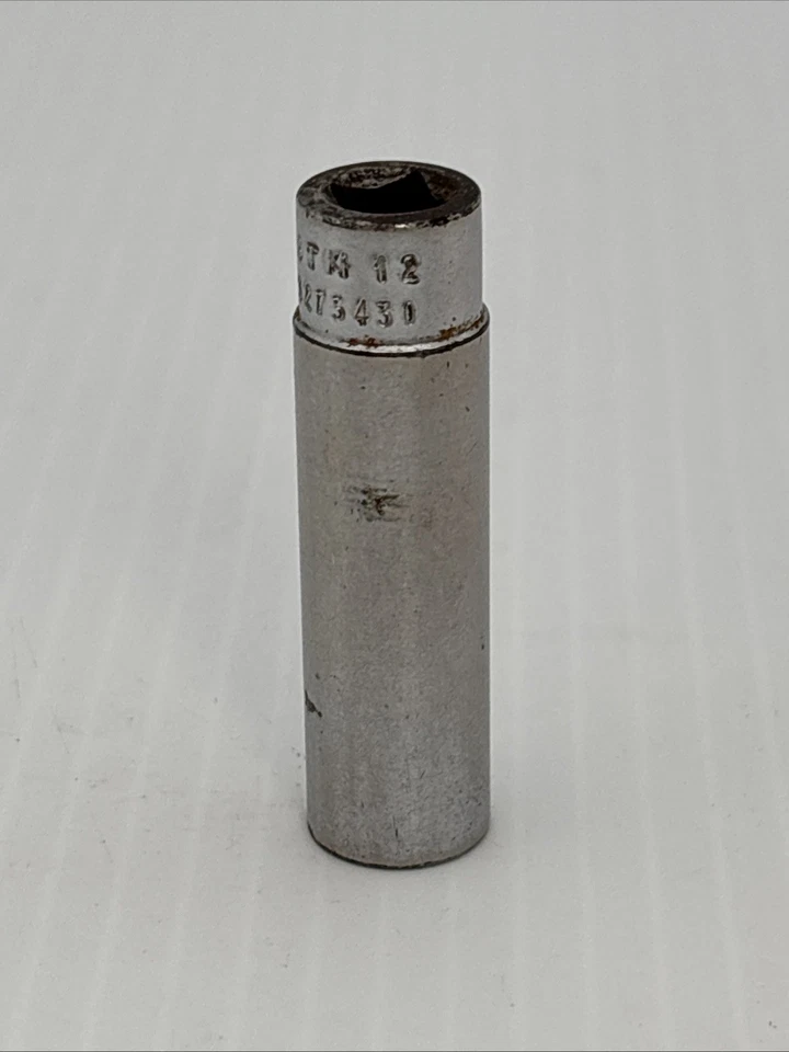 SNAP-ON TOOLS 1/4" DRIVE 3/8" DEEP 6 POINT SOCKET - MADE IN USA - SAE - STM12 - Image 3 of 4