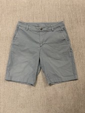 Lululemon Mens ABC Classic-Fit Shorts 9" Warpstreme Light Blue Size 31
