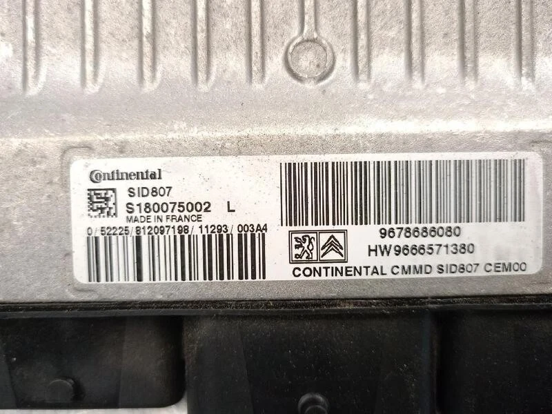 9678686080 Engine Control Unit for PEUGEOT 3008 I MONOSPACE (0U) 1.6 HDI 5631784 - Image 4 of 4