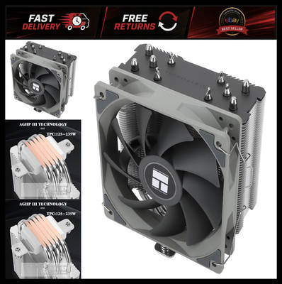 High-Performance CPU Air Cooler, 5 Heatpipes, Quiet PWM Fan, AMD/Intel