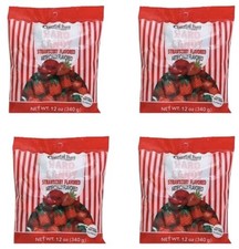 4 Pack Strawberry Filled Hard Candy, Coastal Bay Confections 12oz 48oz Total