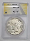 1923-S Peace Silver Dollar ANACS AU58