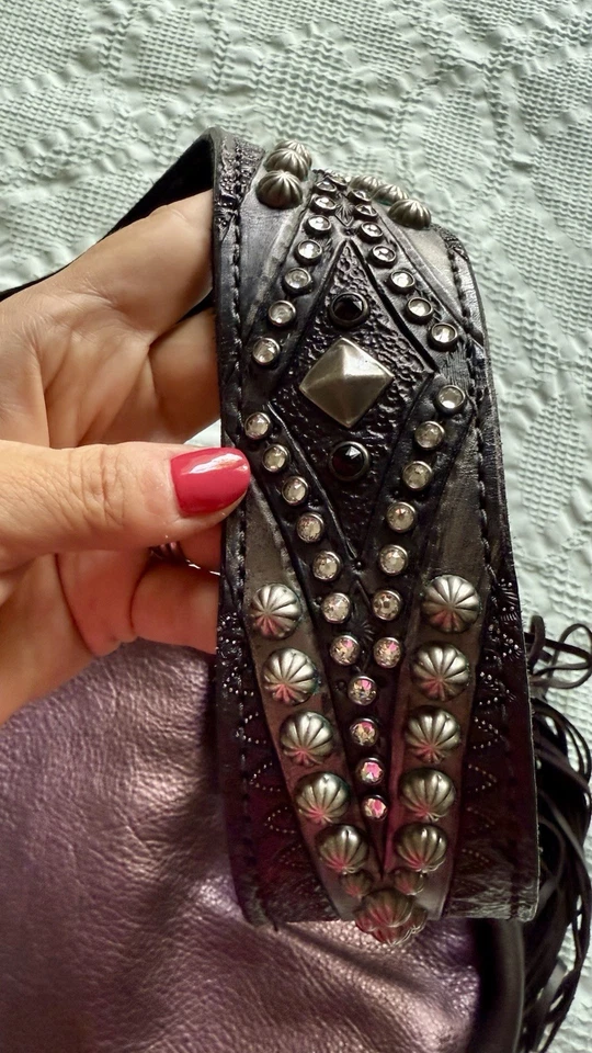 Marca Heritage Marylin. Roxo metálico profundo. Franja. - Imagem 3 de 4