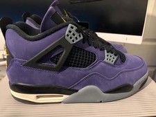 Nike Air Jordan IV 4 Retro Lakers ?Imperial Purple? uk9