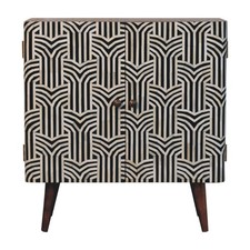 Honey Caramel Bone Inlay Cabinet
