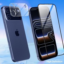 For iPhone 17 Pro Max Air Tempered Glass Screen&Lens Protector Dropproof Cover