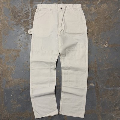 NWT Dickies Double Knee White Painter s Pants Men Size 34x31 New Old Stock 2001