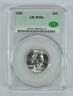 1950 Washington Quarter MS65 CAC CACg