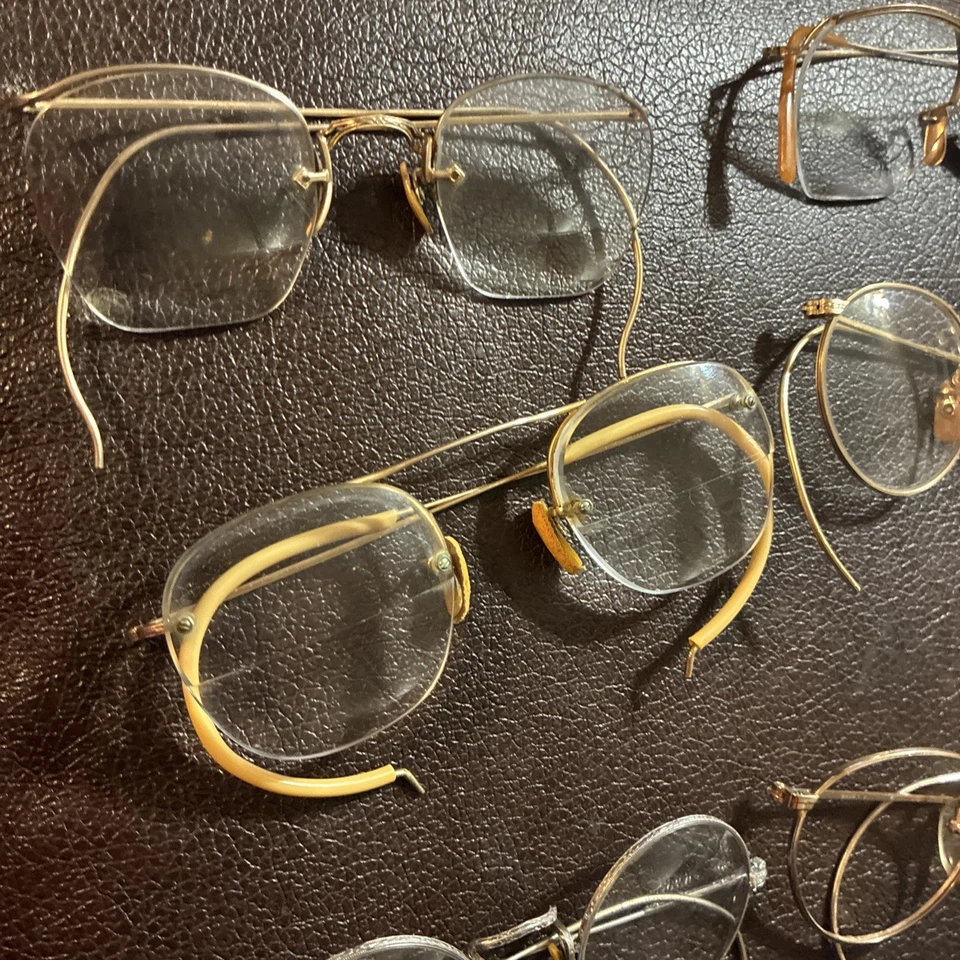 1/10 10k 12k GF Gold Filled Vintage Eyeglasses LOT OF 6 FOR SCRAP/PARTS - Image 4 of 4