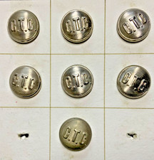 6 BOUTONS MANTEAU CONDUCTEUR CINCINNATI TRACTION CO. RWY COMME NEUFS + 1 D'OCCASION 1901 NOS