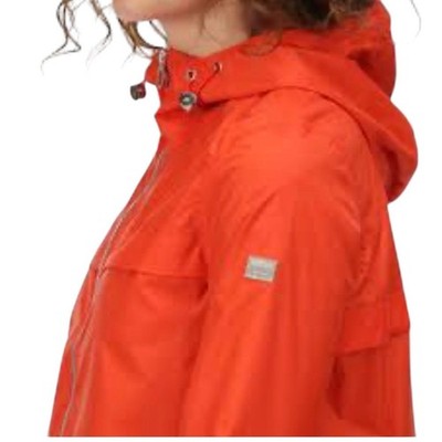 Regatta Great Outdoors Isotex Waterproof Parka Jacket Orange Hooded Womens 8 M