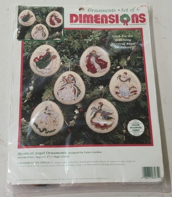 NEW  Dimensions Mystical Angel Ornaments Cross Stitch Kit 8475 Christmas