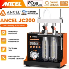 ANCEL JC200 Car Injectors Ultrasonic Fuel Injector Cleaner Tester 2-Cylinder