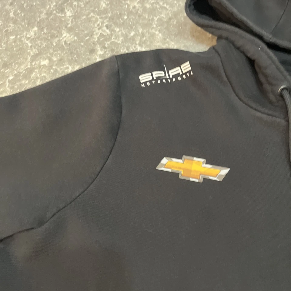 Castore Mens Racing Spire Motorsport Chevrolet Black Hoodie Sweatshirt Sz 2XL - Image 3 of 4