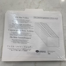 Creative Memories File Mate Folders Set of 13 White Tabs Scrapbook Organizer