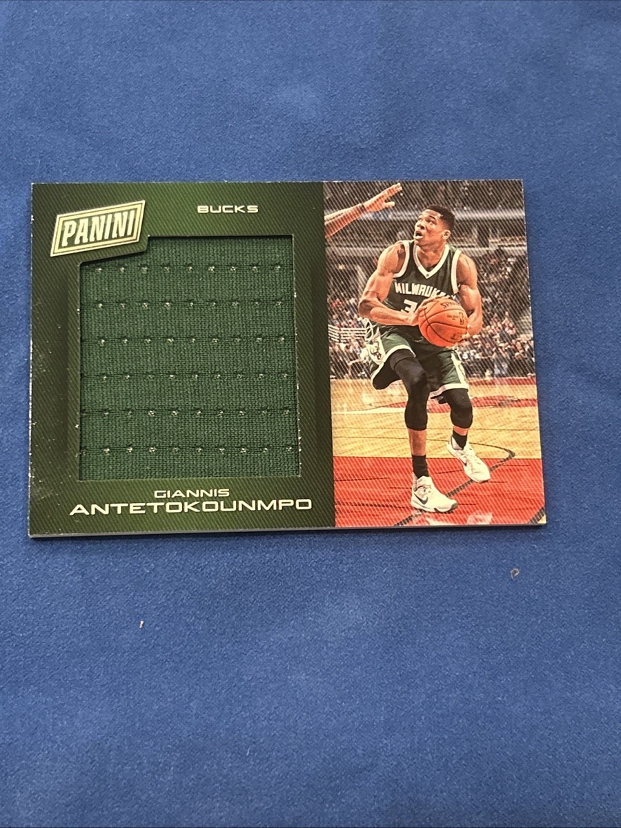 Giannis Antetokounmpo JUMBO Patch 2016-17 Panini Day 9 Bucks Relic
