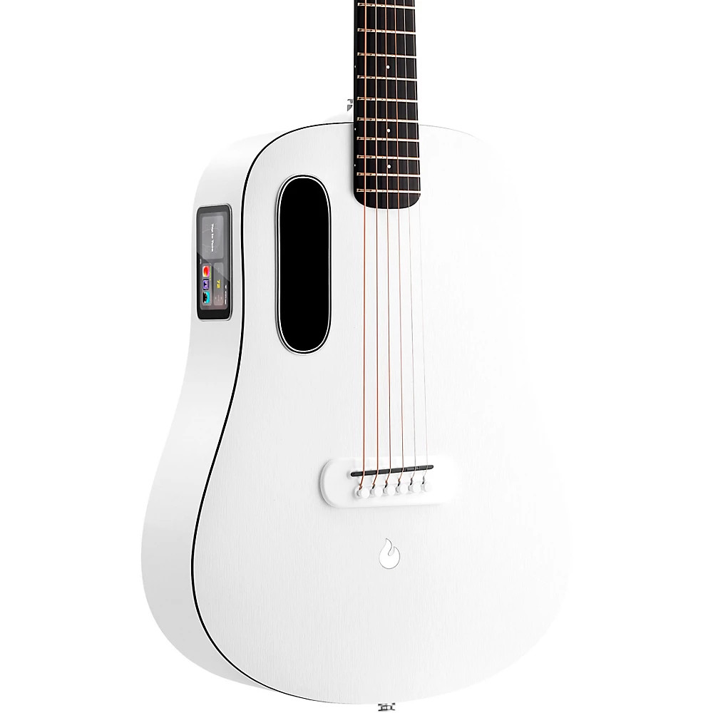 LAVA ME 2 アコースティックホワイトギター Lava Me 2 Acoustic Electric Carbon Fiber in White - YouTube