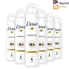 Dove Women's Invisible Dry Spray Deodorant 6x250ml -48hr Freshness No White Mark