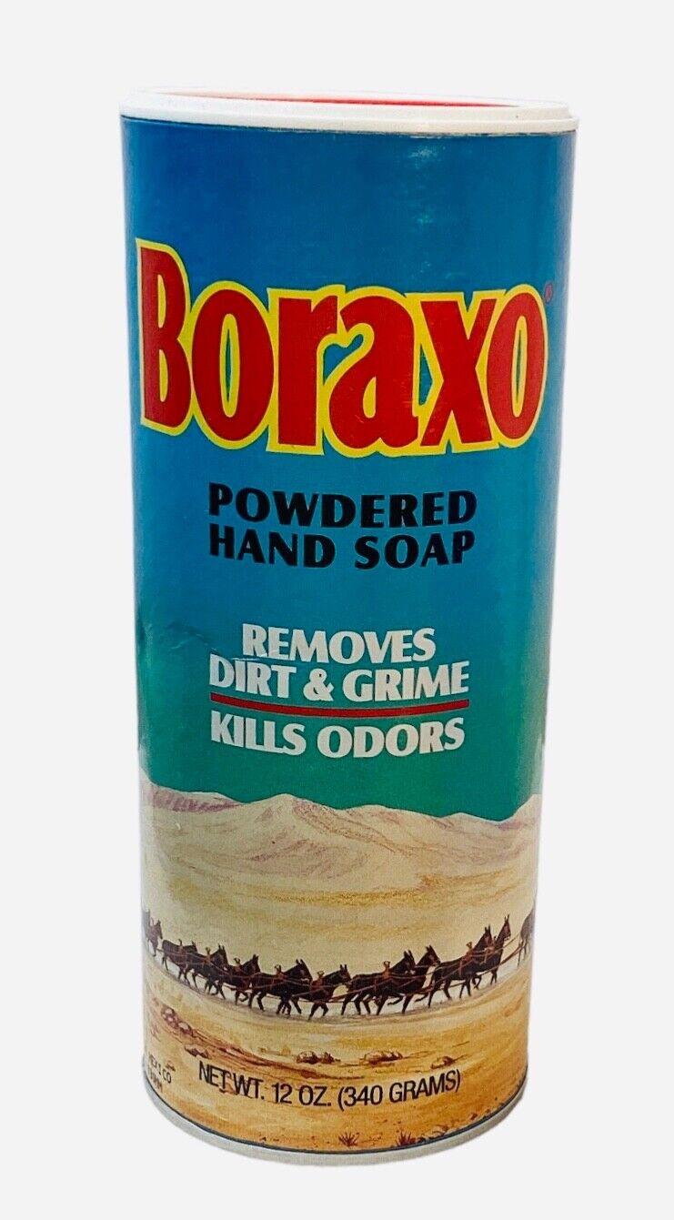 Boraxo powdered hand soap 12 oz removes dirt grime & odors vintage NOS