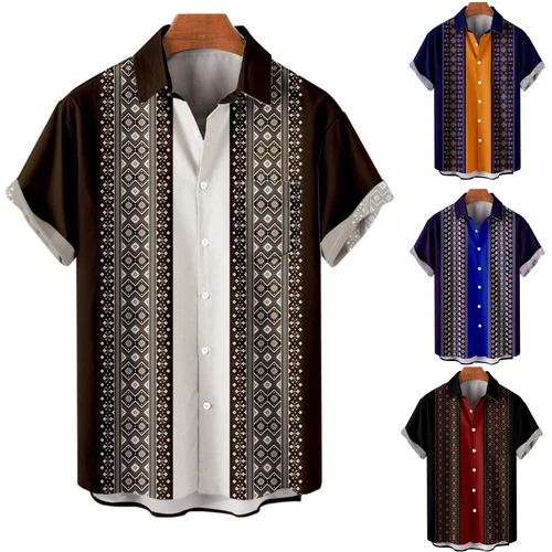 Camisa de vestir de boda de playa de guayabera cubana informal con botones de manga corta para hombre - Imagen 2 de 43