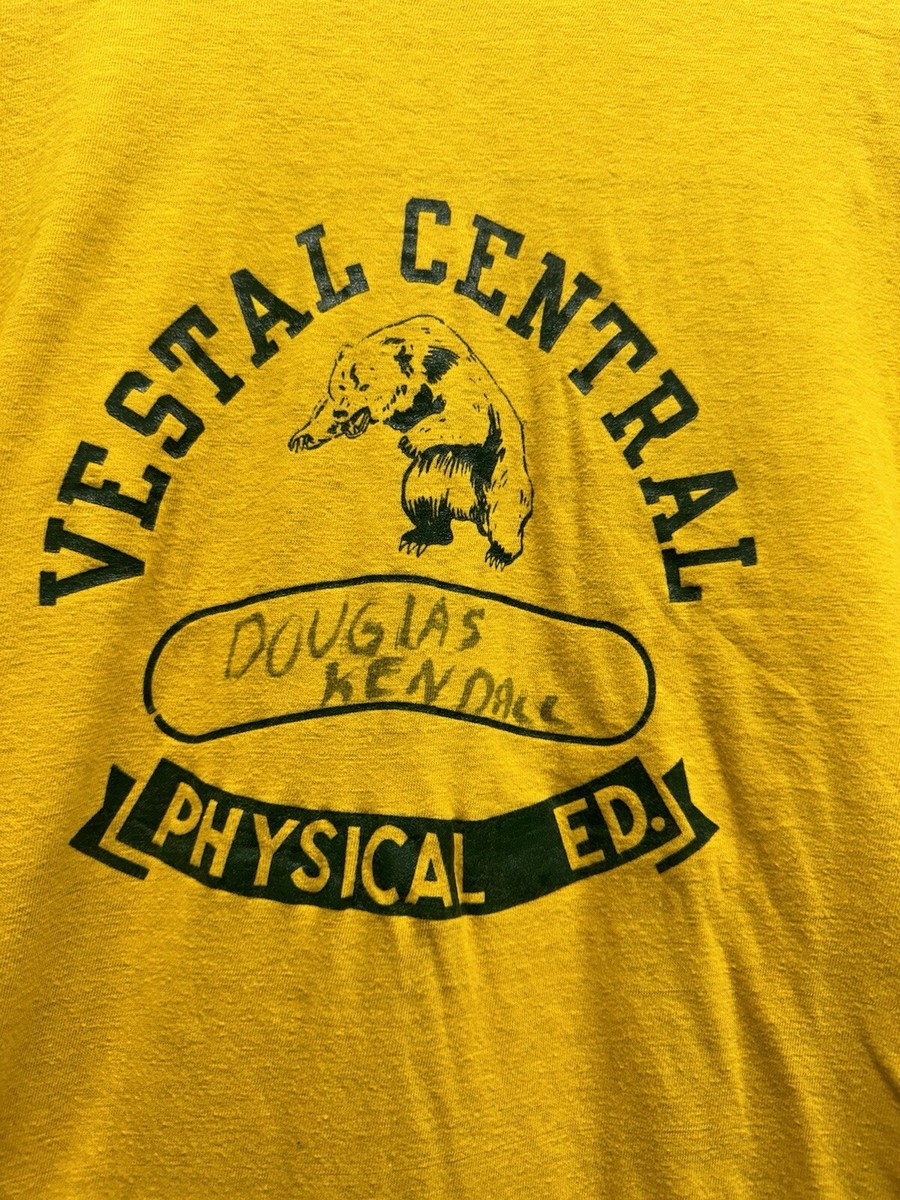 Vintage 70s Champion Reversible PE T-shirt Phys-Ed Blue Bar Vintage 70s Champion Reversible PE T-shirt Phys-Ed Blue Bar