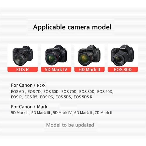 Dummy-Batterie For Canon EOS 5D 6D 7D Mark II III IV 5DS R WFT-E7 - Bild 2 von 10
