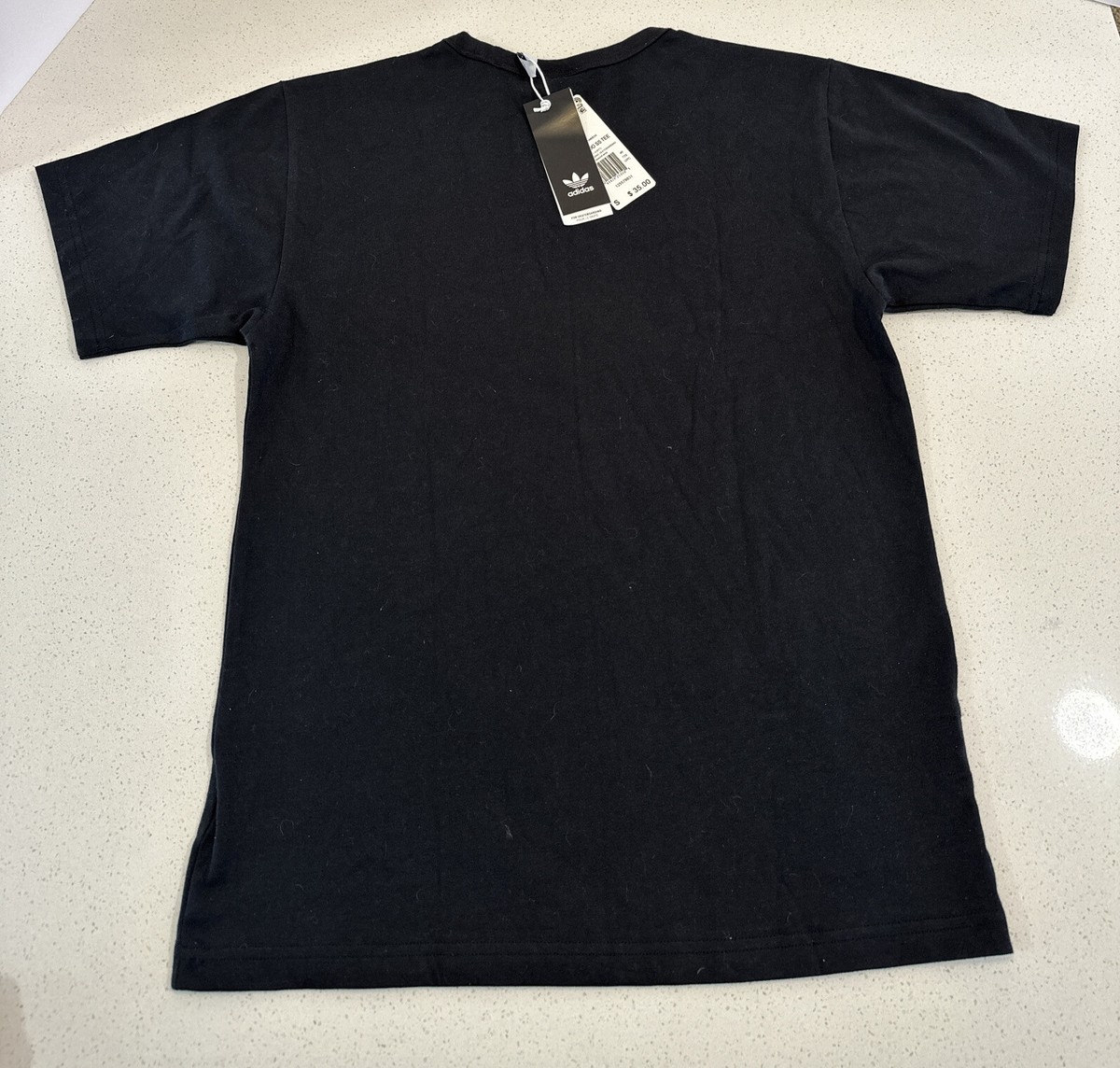 Adidas Shirt Mens Small Black Shmoo Foil Ghost Mark Gonzales