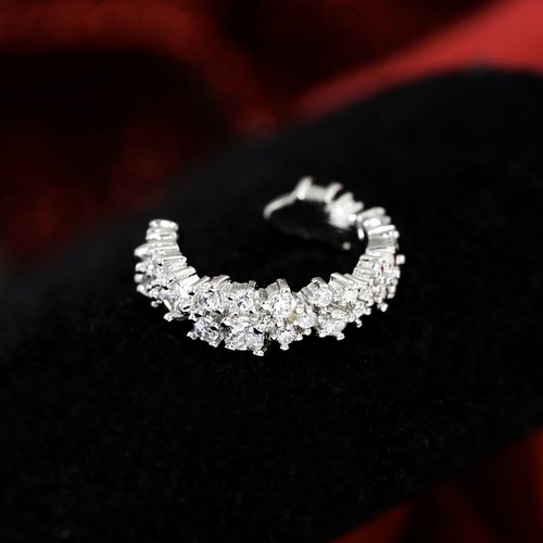 Gem Crystal Ear Cartilage Helix Ring Bar Stud Ear Cuff Climber Piercing Earring - Picture 37 of 268