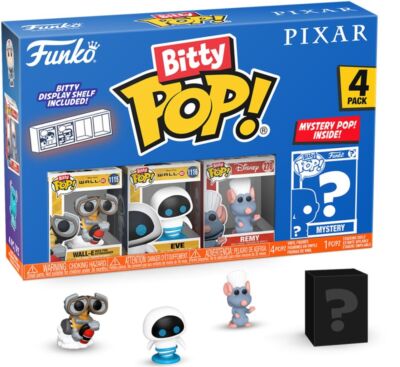 8165609 Merchandising Disney: Funko Bitty Pop - Pixar - Wall-E 4PK