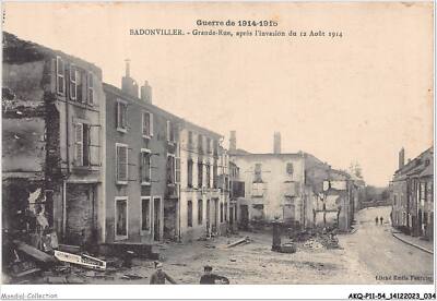 AKQP11-1105-54 - Badonviller - High-Street - Nach L'Invation Du 12 Aout 1914