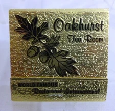 Vintage Matchbook - Oakhurst Tea Room - World Famous Restaurant - Somerset PA
