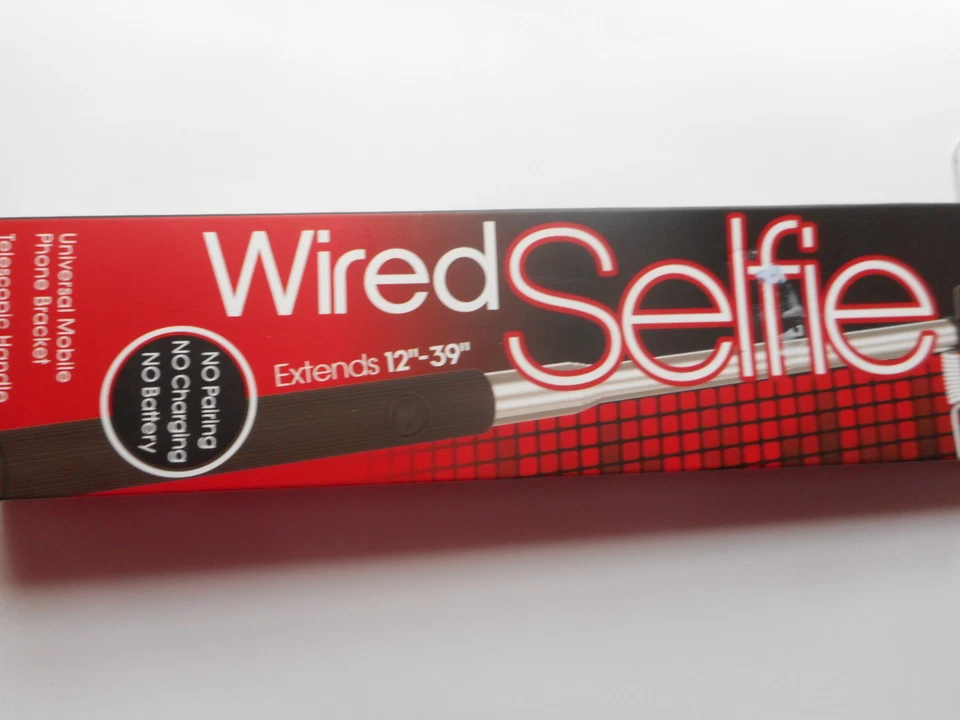 Universal Mobile Expandable Wired Selfie Stick For Android & iOS Pink or Black - Image 4 of 4
