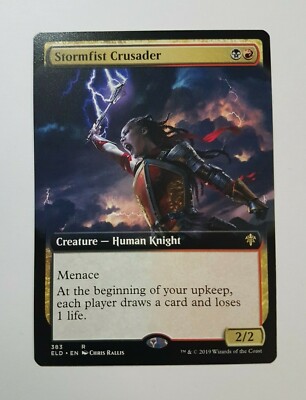 Stormfist Crusader - Borderless - Throne of Eldraine (Magic/mtg) Extended