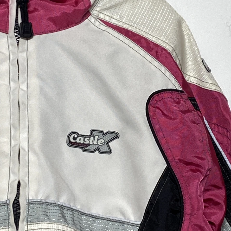Abrigo Castle X Switch Racing Moto de Nieve Niñas Talla Grande Rosa Blanco Negro Foto 2 de 4