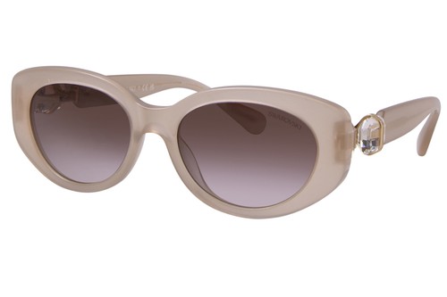 Swarovski SK6002 103413 Sunglasses Women's Transparent Beige/Brown Gradient 53mm