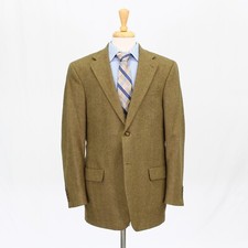 Lands' End 42R Brown Sport Coat Blazer Jacket HB 2B Wool