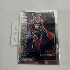 ZEKE NNAJI 2020-21 NBA PANINI PRIZM EMERGENT ROOKIE CARD 6 DENVER NUGGETS. rookie card picture