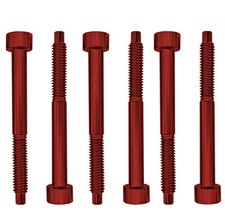 Floyd Rose FROSLSRDP Stainless Steel String Lock Screws, Red, Set of 6