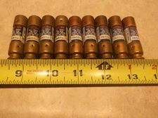 LOT OF 9 Bussmann Fusetron FRN-R-2/10 amp Fuse 