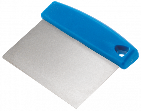 SPATOLA TAGLIAPASTA RIGIDO LAMA IN ACCIAIO TAGLIA IMPASTO 7.5X15 PIZZA CUCINA