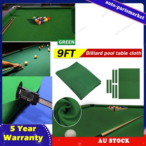 AU Premium 7/8/9ft Pool Table Cloth Felt Snooker Billiard Tablecloth Accessories - Picture 20 of 20