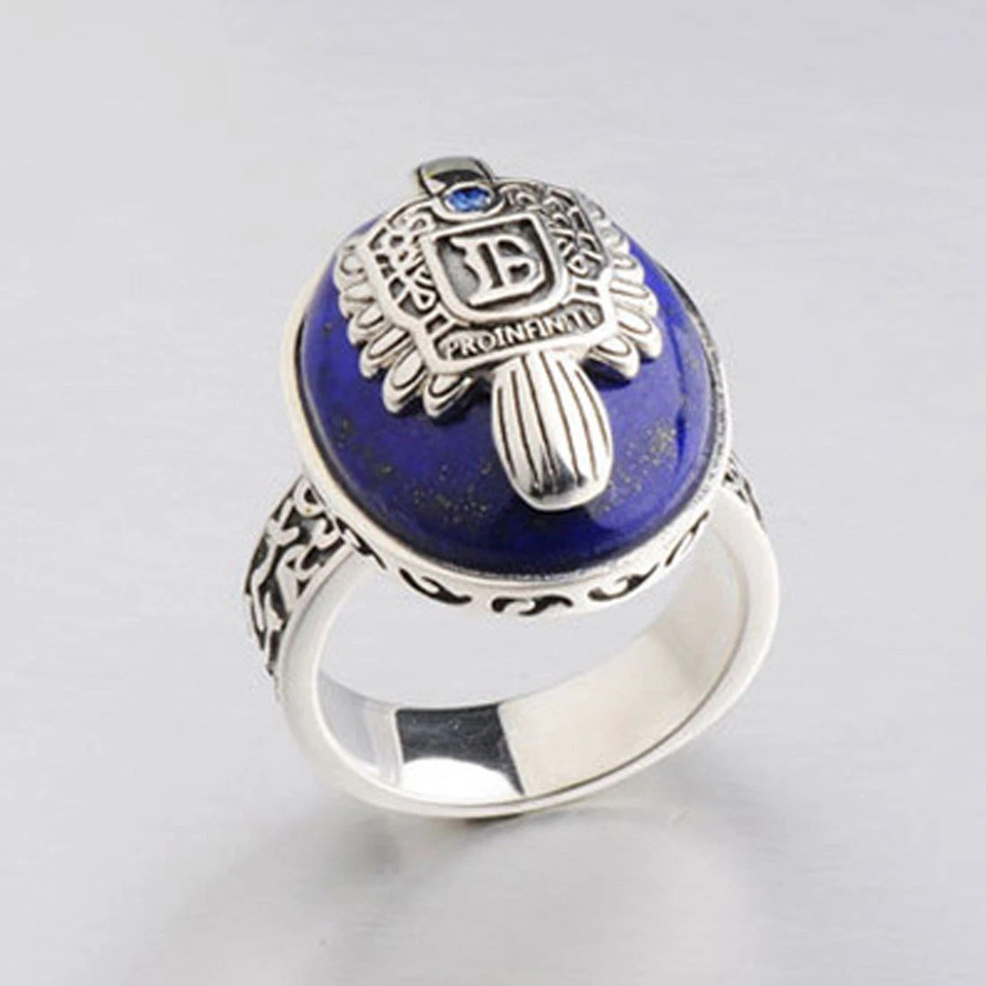 925 Sterling Silver Vampire Diaries Damon Stefan Lapis Lazuil
